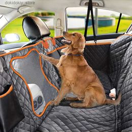 Dog Carrier Dog Car Seat Cover Waterproof Pet Travel Dog Carrier Hammock Car Rear Back Seat Protector Mat Safety Carrier for Dogs Safety Pad L49