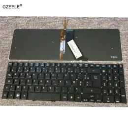 Keyboards French Laptop Keyboard for ACER Aspire V5 V5531 V5531G V5551 V5551G V5571 V5571G V5571P V5531P M5581 FR Backlit