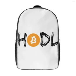 Backpack 17 Inch Shoulder HODL BTC Crypto BTFD Firm Graphic Cool Cozy Travel Field Pack