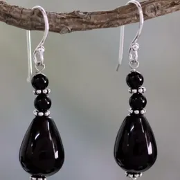 Dangle Earrings Vintage Black Color Pendant Delicate High-end Simple Women's Jewelry Metal Party Gifts Accessories