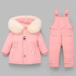 Clothing Sets Baby Girl Clothes Boy Winter Duck Down Jacket Jumpsuit Children Thicken Warm Coat Parka Toddler Overcoat Kids Snowsuit