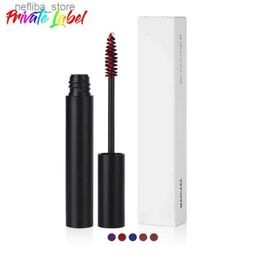 Mascara Custom 5colors Waterproof Mascara Black Non-smudge Lengthens Eyelashes Extension Natural Curling Lash Bulk Makeup Cosmetics L410