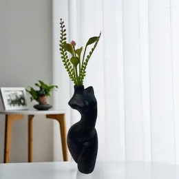 Vases Europe And The United States Style Creative Resin Art Vase Human Body Shape Home Decoration Living Room Shaped