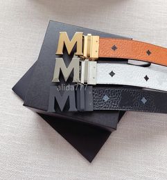 105125cm M Luxury designer Belt G Buckle Fashion Genuine Leather Women Belts For men Letter Double Big gold classical3987465