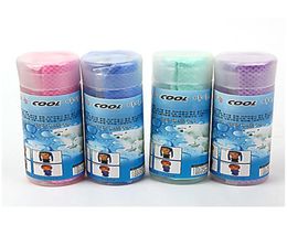 Unisex Coolcore Cold Towel Summer Sports Ice Cooling Towel Hypothermia cool Towel 8034cm for sports children Adult 3147340