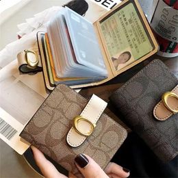 Card Holders 2024 Brand Holder Fashion PVC Multicolor Business Case Bus Ladies Wallet Men's