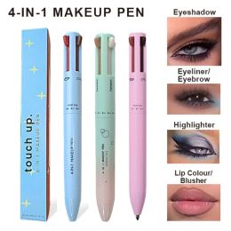 Enhancers 4 In 1 Makeup Pen Eyebrow Pencil Waterproof Drawing Eye Brow Long Lasting Easy Colour Eyeliner Eyebrow Pen Sweatproof Makeup Pen