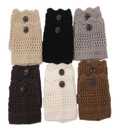 2016 button Boot Cuffs knit boot topper faux legwarmers cuff shark tank leg warmers 6 Colours 3pairslot 39944836381