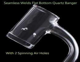 Beveled Edge Seamless Welds Quartz Banger With 2pcs Tourbillon Air Holes Quartz Nails For Dab Pipes Water Bongs Dab Rig Smoking6822990