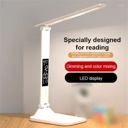 Table Lamps Desk Book Lamp Eye Protection Multifunction Light Folding Reading Lighting Double-head Night