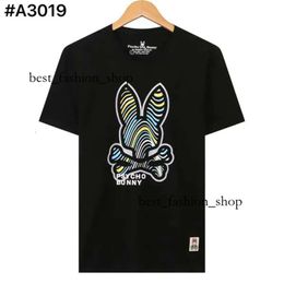 Psychological Bunny Tshirts Loose Rabbit Print Men Designer Skull Rabbit Crazy Psychological Rabbit Top Quality Round Neck Shirt Physcho Bunny Psyco Bunny 329