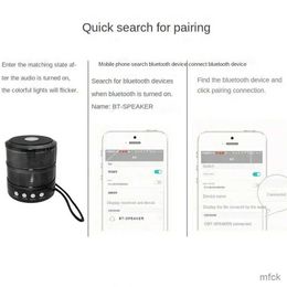 Bärbara högtalare högkvalitativa mini Bluetooth -högtalarkompaktanordningar med rikt ljud som är lämpligt för klimat och utomhussport