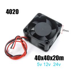 Pads 2PIN Dc 40mm Cooling 3D Printer Fan 40x40x20mm Cooler 24V 12V 5V 4020 4cm Computer Case oil Cooling Fan Heatsink Fan