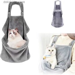Cat Carriers Crates Houses Hanpanda Small Do Cat Soft Warm Chest Carrier With Pocket Hands Free Shoulder Ba Body Front Cat Slin Transport Ba Cats Apron L49