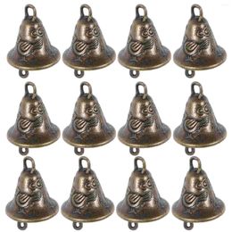 Decorative Figurines Alloy Metal Bells Statues Wind Chime Decorations Christmas Tree Hanging Ornaments (Random Style) 2.5x2.3x2.3cm