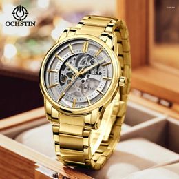 Wristwatches OCHSTIN Master Series 2024 Sport Street Skeleton Mechanical Movement Waterproof Watch Men's Watches