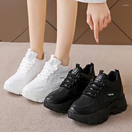 Casual Shoes 2024 Spring Style Fashionable Comfortable Wear-resistant Leg-showing Small Sports White Street