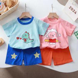 Clothing Sets 2PCS Children's Mother Kids Clothes Boys Girl T-shirt Shorts Summer Cotton Short Sleeve Baby Children Toddler Suit