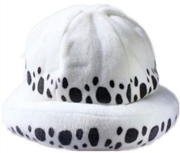 Japanese Anime One Piece Cosplay Costume Hat Trafalgar Law 2 Years Later White Hats Warm and Cute cap Cosplay Doctor law Hat7869918