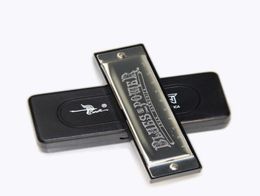 Harmonica SWAN Senior Bruce 10 Hole BLUES with case Brass stainless steel2345357