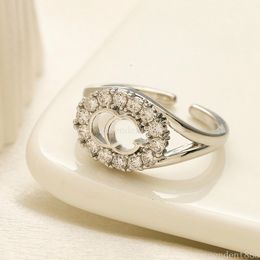 Luxury Letter Band Rings for Womens Jewellery Fashion Love Ring Designer Ring Diamond Ring Open Adjustable