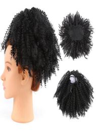 Afro Puff Ponytail Extensions for Black Women Kinky Curly Drawstring Hair Ponytail Hairpieces Clip in Ponytail49894221404783