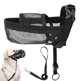 Dog Collars Muzzle For Barking Breathable Mesh Basket Dogs Pet Supplies Adjustable Puppy Muzzles Prevent Biting Licking