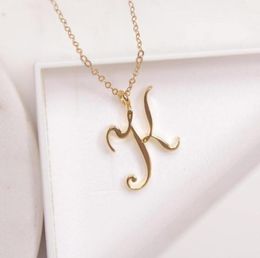 Dainty Initial K Letter Necklace GoldSilver Letter K Simple Name Necklace for Couples Jewellery Gifts1713216