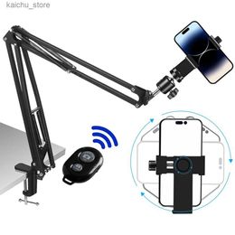 Selfie Monopods Flexible Arm Wide-angle Anchor Stand Tripod For Phone Photo Live Streaming Beauty Online Teaching Course Desktop Video Mount Y240418