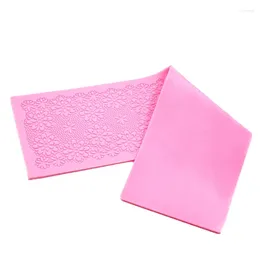 Baking Moulds Silicone Lace Flower Wedding Mousse Cake Sugar Beautiful Fondant Mold Craft Icing Mat Pad Pastry Tool K498