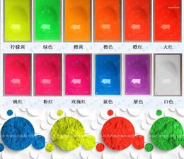 Nail Glitter Wholesale-60gram X Mixed 6 NEON Colors Fluorescent Phosphor Pigment Powder For Polish/Printing/Painting/Craft Gifts