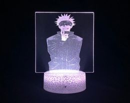 Baby 3D LED Picture Lamp Night Light Anime USB App Control Jujutsu Kaisen Gojo Satoru Figure NightLight Atmosphere Cool Kids Gift5457195