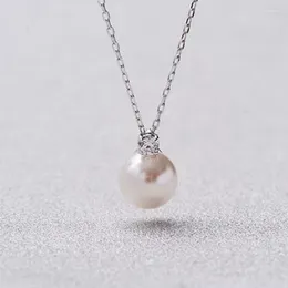 Chains 2024 Elegant And Charming Treasure Pearl Crystal Necklace Fashionable Temperament Jewellery For Wife's Birthday Gift