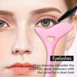 Eyeliner New Silicone Eyeliner Stencils Wing Tips Marscara Drawing Lipstick Wearing Aid Face Cream Mask Applicator Makeup Tool Resusable