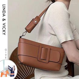 Evening Bags Women's Bag 2024 Trends Luxury Genuine Leather Classic Handbags High Quality European And American Retro Crossbody Side