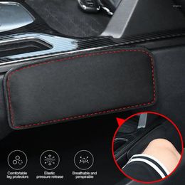 Pillow Comfortable Suede Car Knee Pad Auto Elastic Memory Foam Leg Headrest In The Accessories