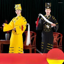 Ethnic Clothing 6 Colours Traditional Chinese Taoist Robes For Adults Priest Costumes Maoshan Monk Clothes Shaolin Tai Chi Gown With Whisk