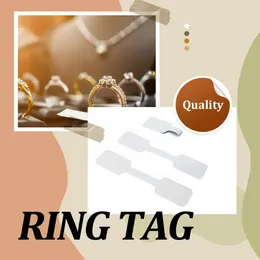 Jewellery Pouches 100Pcs White Price Adhesive Tag Labels Multipurpose Sticker Hangtags Rings