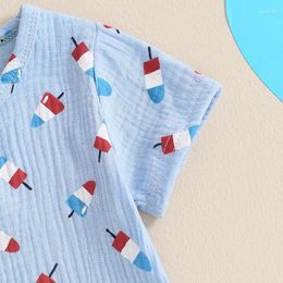 Clothing Sets 4th Of July Outfit Toddler Baby Boy Clothes Short Sleeve T-shirt Tops And Set Independence Day