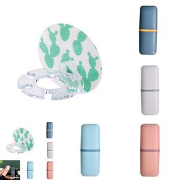 Travel Toothbrush Toothpaste Holder Storage Case Box Camping Portable Toiletries Storage Cup Organiser Bathroom Accessories