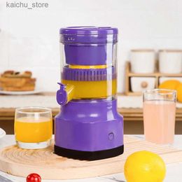 Juicers Portable Mini Electric Juicer Mixer Extractors USB Rechargeable Blender Fruit Juice Orange Juice Maker Household Easy Install Y240418