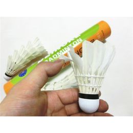 Top Training shuttlecock Extremely Durable Badminton Shuttlecocks 3tubes/lot Goose Feather Birdie Speed 74-79 Available L167OLB 240418