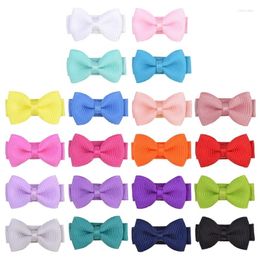 Hair Accessories 67JC 20PCS Girls Clip Set Bowknot Cloth Hairpins Hairstyle Princess Sweet Summer Barrettes Toddler Gift