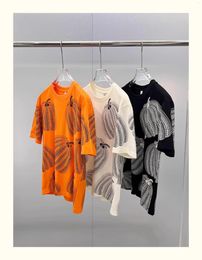 Men's T Shirts C0435 Fashion Tops & Tees 2024 Runway Luxury European Design Short Print Party Style