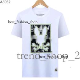 Physcho Bunny Rabbit Polo 24ss Top Quality Loose T Shirt Designer Mens Shirt Trendy Fashion Sleeve Tshirts Clothing Streetwear Psychological Bunny Psyco Bunny 658