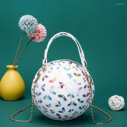 Shoulder Bags Women Fashion Bag Butterfly PU Spherical Crossbody Casual Chain Collection Korean Style Female Tote