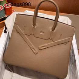 Handmade 7a Handbag Bikns Genuine Leather Pure shadow womens French Swift leather large capacity leatherV3H0