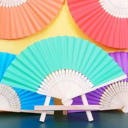 Decorative Figurines Multi Colour Handmade Paper Fan Mixed Wedding And Party Gifts For Guests Birthday Gift Children Painting