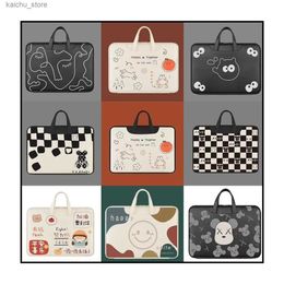 Other Computer Accessories Shockproof Laptop Bag 13.3/14/15/15.6/16 Inch Case For Macbook Air Pro Dell Acer Asus HP Cute Cartoon Waterproof Notebook Bag Y240418