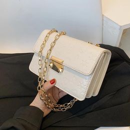 Shoulder Bags Niche Design Texture Messenger Bag Female 2024 Chain High-end Square Underarm Dual-use Single